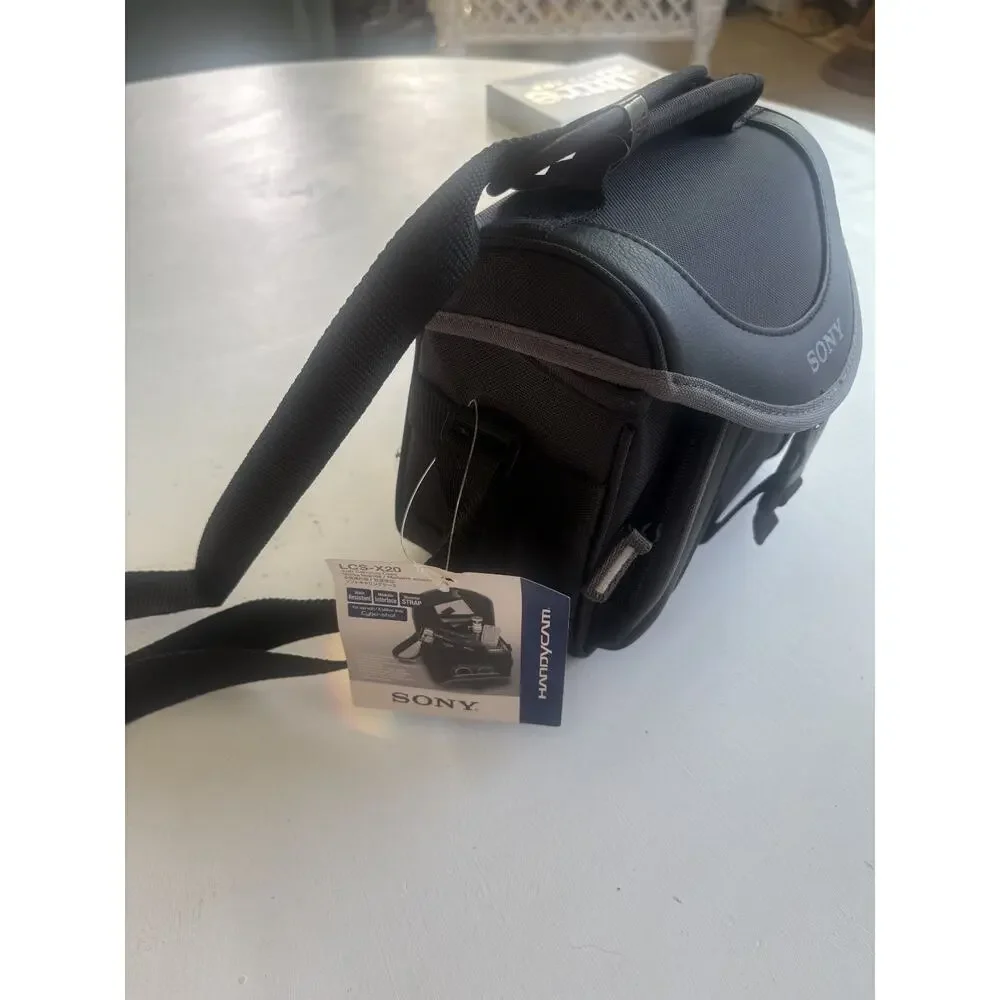 Sony LCS-X20 Camera Camcorder Soft Carrying Bag Adjustable Shoulder Strap BLACK